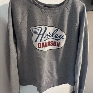 Harley-Davidson Gray Logo Women's Sweater